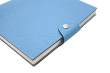Load image into Gallery viewer, 極美品 HERMES エルメス ユリスPM システム手帳 ユニセックス □R刻印 トゴ ブルージーン シルバー金具 中古 4c069603