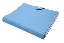 Load image into Gallery viewer, 極美品 HERMES エルメス ユリスPM システム手帳 ユニセックス □R刻印 トゴ ブルージーン シルバー金具 中古 4c069603
