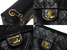 Load image into Gallery viewer, CHANEL シャネル ミニマトラッセ チェーンショルダーバッグ 1番台 ラムスキン ブラック ゴールド金具 美品 中古 4c069618