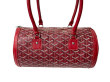 Load image into Gallery viewer, 極美品 GOYARD ゴヤール KIOS キオス PM 限定品 ゴヤールディンキャンバス レッド シルバー金具 中古 4c069626