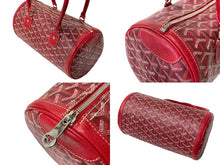 Load image into Gallery viewer, 極美品 GOYARD ゴヤール KIOS キオス PM 限定品 ゴヤールディンキャンバス レッド シルバー金具 中古 4c069626
