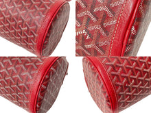 Load image into Gallery viewer, 極美品 GOYARD ゴヤール KIOS キオス PM 限定品 ゴヤールディンキャンバス レッド シルバー金具 中古 4c069626