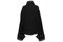 Load image into Gallery viewer, 極美品 WALES BONNER ウェールズボナー Delta Studded Jacket スタッズジャケット 23SS サイズ50 ウール ブラック 中古 4c069651