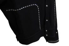 Load image into Gallery viewer, 極美品 WALES BONNER ウェールズボナー Delta Studded Jacket スタッズジャケット 23SS サイズ50 ウール ブラック 中古 4c069651