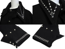 Load image into Gallery viewer, 極美品 WALES BONNER ウェールズボナー Delta Studded Jacket スタッズジャケット 23SS サイズ50 ウール ブラック 中古 4c069651