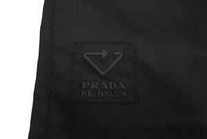 極美品 PRADA プラダ パンツ SPH85 サイズ50 Re-Nylon トライアングル リサイクルナイロン ブラック 中古 4c069659 