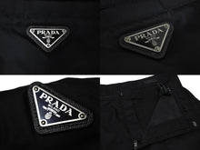 画像をギャラリービューアに読み込む, 極美品 PRADA プラダ パンツ SPH85 サイズ50 Re-Nylon トライアングル リサイクルナイロン ブラック 中古 4c069659 