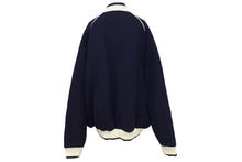 Load image into Gallery viewer, Wu-wear ウーウェア スタジャン サイズXL 刺繍 ポリエステル レーヨン ネイビー ホワイト 美品 中古 4c069669