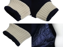 Load image into Gallery viewer, Wu-wear ウーウェア スタジャン サイズXL 刺繍 ポリエステル レーヨン ネイビー ホワイト 美品 中古 4c069669