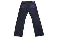 Load image into Gallery viewer, BILLIONAIRE BOYS CLUB ビリオネアボーイズクラブ フロントドッグ デニムパンツ ボトムス パープル ネイビー サイズL 美品 中古 4c069680