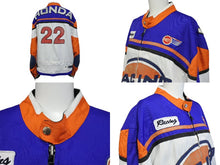 Load image into Gallery viewer, HONDA ホンダ 90s レーシング ジャケット マルチカラー ヴィンテージ アウター レザー コットン サイズXL 良品 中古 4c069713