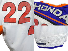 Load image into Gallery viewer, HONDA ホンダ 90s レーシング ジャケット マルチカラー ヴィンテージ アウター レザー コットン サイズXL 良品 中古 4c069713