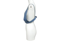 Load image into Gallery viewer, 極美品 PRADA プラダ プランジング Vネック デニム クロップド トップ GFT011 S212 1ZAB コットン ブルー サイズ40 中古 4c069724