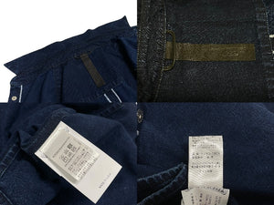 未使用 CHROME HEARTS クロムハーツ デニム長袖シャツ LOOSE ENDS ブルー デニム クロスパッチ シルバー金具 サイズM 中古 4c069728