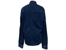 Load image into Gallery viewer, 未使用 CHROME HEARTS クロムハーツ デニム長袖シャツ LOOSE ENDS ブルー デニム クロスパッチ シルバー金具 サイズM 中古 4c069728