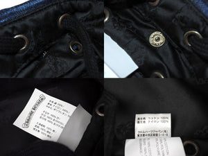 新品同様 CHROME HEARTS クロムハーツ 24-25AW クランク ベイト フィッシング デニム ハット ブルー コットン ナイロン サイズM 中古 4c069730