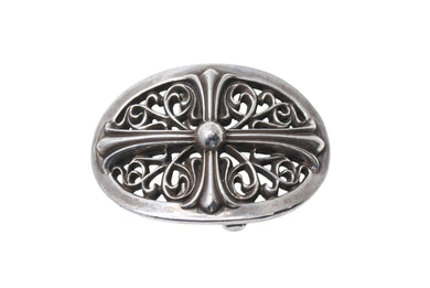 CHROME HEARTS クロムハーツ 1.5クラシック オーバルクロス バックル 重量約158.2g 1989/00 sterling刻印 シルバー925 美品 中古 4c069732