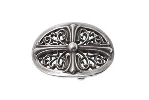 CHROME HEARTS クロムハーツ 1.5クラシック オーバルクロス バックル 重量約158.2g 1989/00 sterling刻印 シルバー925 美品 中古 4c069732