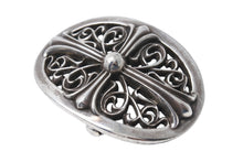 Load image into Gallery viewer, CHROME HEARTS クロムハーツ 1.5クラシック オーバルクロス バックル 重量約158.2g 1989/00 sterling刻印 シルバー925 美品 中古 4c069732