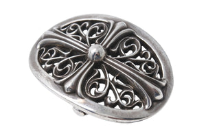 CHROME HEARTS クロムハーツ 1.5クラシック オーバルクロス バックル 重量約158.2g 1989/00 sterling刻印 シルバー925 美品 中古 4c069732
