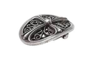CHROME HEARTS クロムハーツ 1.5クラシック オーバルクロス バックル 重量約158.2g 1989/00 sterling刻印 シルバー925 美品 中古 4c069732