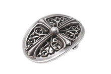 Load image into Gallery viewer, CHROME HEARTS クロムハーツ 1.5クラシック オーバルクロス バックル 重量約158.2g 1989/00 sterling刻印 シルバー925 美品 中古 4c069732