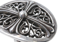 Load image into Gallery viewer, CHROME HEARTS クロムハーツ 1.5クラシック オーバルクロス バックル 重量約158.2g 1989/00 sterling刻印 シルバー925 美品 中古 4c069732