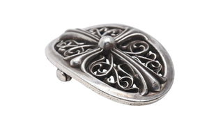 CHROME HEARTS クロムハーツ 1.5クラシック オーバルクロス バックル 重量約158.2g 1989/00 sterling刻印 シルバー925 美品 中古 4c069732