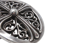 Load image into Gallery viewer, CHROME HEARTS クロムハーツ 1.5クラシック オーバルクロス バックル 重量約158.2g 1989/00 sterling刻印 シルバー925 美品 中古 4c069732