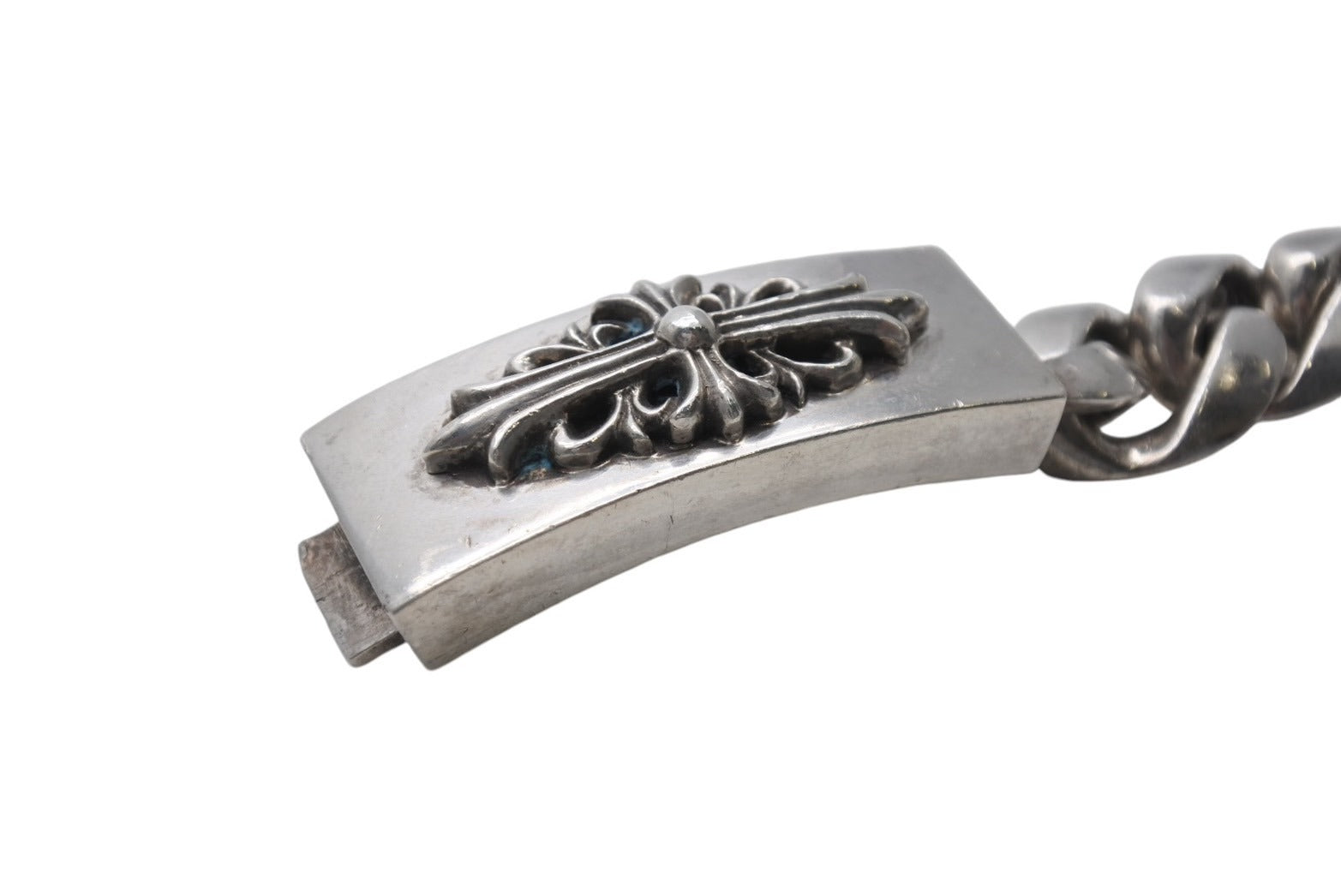 CHROME HEARTS クロムハーツ フローラルクロス IDブレスレット
