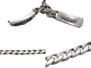 CHROME HEARTS クロムハーツ フローラルクロス IDブレスレット クラシックチェーン 重量約126.0g 腕周り約21cm 13リンク 美品 中古 4c069734
