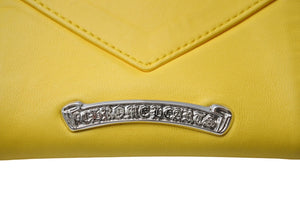 新品未使用 CHROMEHEARTS クロムハーツ TINYWALLET タイニーウォレット CHプラスボタンレザーウォレット レザー シルバー925 中古 4c069737