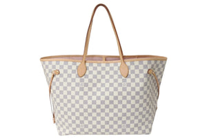 新品同様 新型 LOUIS VUITTON ルイヴィトン ネヴァーフルGM ダミエ アズール ハンドバッグ N40601 中古 4c069756