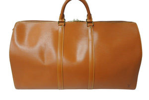 極美品 LOUIS VUITTON ルイヴィトン キーポル55 ボストンバッグ ジパングゴールド エピレザー M42958 中古 4c069766