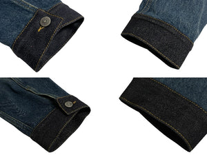 極美品 MaisonMargiela メゾンマルジェラ ノーカラー デニムジャケット S50AM0561 S30561 ブルー サイズ46 中古 4c069789