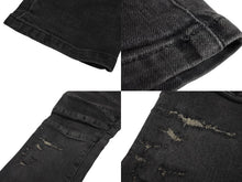 Load image into Gallery viewer, BALMAIN バルマン デニム パンツ ブラック ボトムス バイカー コットン サイズ29 S5HT551 美品 中古 4c069791