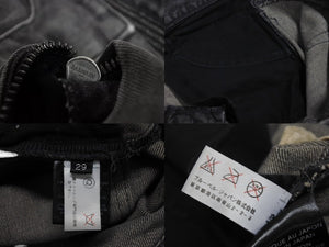 BALMAIN バルマン デニム パンツ ブラック ボトムス バイカー コットン サイズ29 S5HT551 美品 中古 4c069791