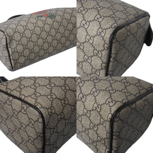 GUCCI グッチ ハンドバッグ 190257 497717 GGスプリーム タトゥープリント ハートチャーム レザー ゴールド金具 美品 中古 4c069810 