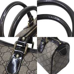GUCCI グッチ ハンドバッグ 190257 497717 GGスプリーム タトゥープリント ハートチャーム レザー ゴールド金具 美品 中古 4c069810 