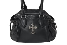 Load image into Gallery viewer, [USED/中古]CHROME HEARTS クロムハーツ ハンドバッグ  SQRRY JO FILI SM ブラック レザー シルバー925 シルバー金具 Bランク 中古 4c069821
