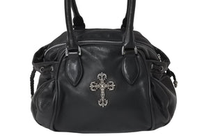 [USED/中古]CHROME HEARTS クロムハーツ ハンドバッグ  SQRRY JO FILI SM ブラック レザー シルバー925 シルバー金具 Bランク 中古 4c069821