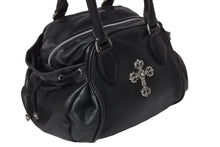 Load image into Gallery viewer, [USED/中古]CHROME HEARTS クロムハーツ ハンドバッグ  SQRRY JO FILI SM ブラック レザー シルバー925 シルバー金具 Bランク 中古 4c069821