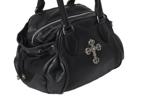 [USED/中古]CHROME HEARTS クロムハーツ ハンドバッグ  SQRRY JO FILI SM ブラック レザー シルバー925 シルバー金具 Bランク 中古 4c069821