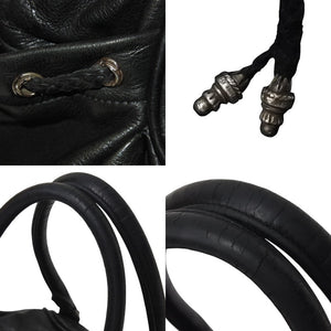 [USED/中古]CHROME HEARTS クロムハーツ ハンドバッグ  SQRRY JO FILI SM ブラック レザー シルバー925 シルバー金具 Bランク 中古 4c069821