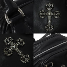 Load image into Gallery viewer, [USED/中古]CHROME HEARTS クロムハーツ ハンドバッグ  SQRRY JO FILI SM ブラック レザー シルバー925 シルバー金具 Bランク 中古 4c069821