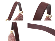 Load image into Gallery viewer, Christian Dior クリスチャンディオール サドルバッグ ガリアーノ期 02年 ハンドバッグ トロッター柄 レザー レッド 美品 中古 4c069822