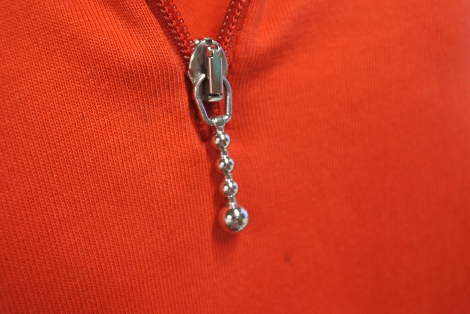 BALENCIAGA - BALENCIAGA バレンシアガ SS18 SINNERS ハーフジップ トップス レッド コットン 486144 中古 美品 4c070043 BALENCIAGA バレンシアガ SS18 SINNERS ハーフジップ トップス