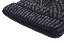 Load image into Gallery viewer, CHANEL シャネル ニットキャップ ビーニー ニット帽 ココマーク レーヨン ネイビー 美品 中古 4c070103