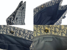 Load image into Gallery viewer, Christian Dior ディオール ハンドバッグ カバン スピーディ キャンバス トロッター柄 ネイビー 良品中古 4c071473