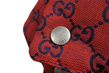 画像をギャラリービューアに読み込む, 未使用 GUCCI グッチ モノグラム ダウンジャケット 23AW 762559 Z8BNP コットンポリエステル レッド ネイビー サイズ48 中古 4c071528 